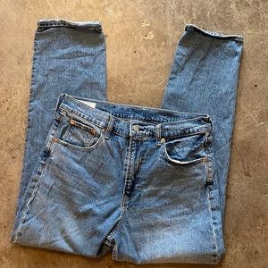 Gap Sky High Straight Leg Jeans in Washwell size 31